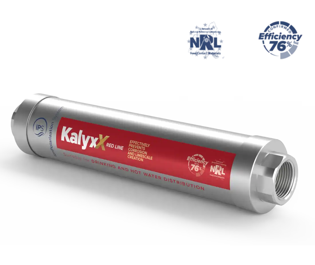 IPS KalyxX RedLine stainless-steel whole-property limescale reduction unit