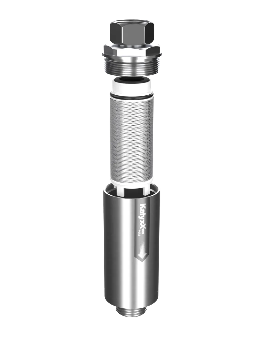 Exploded render of IPS KalyxX 100 Mini showing internal cartridge