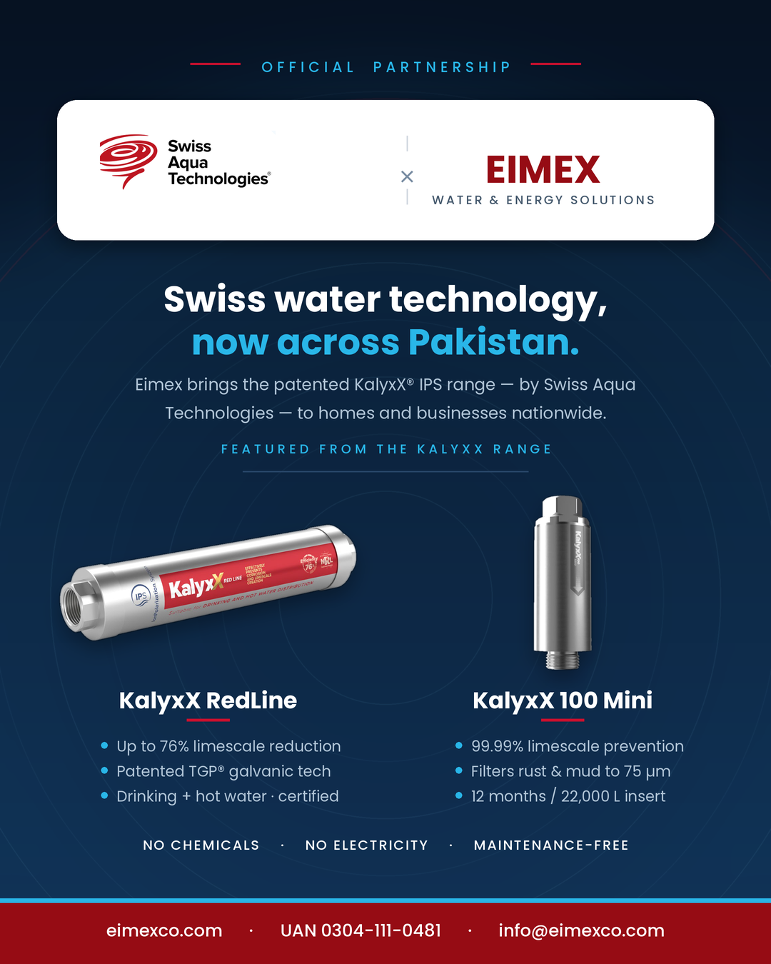 EIMEX and Swiss Aqua Technologies partnership mark